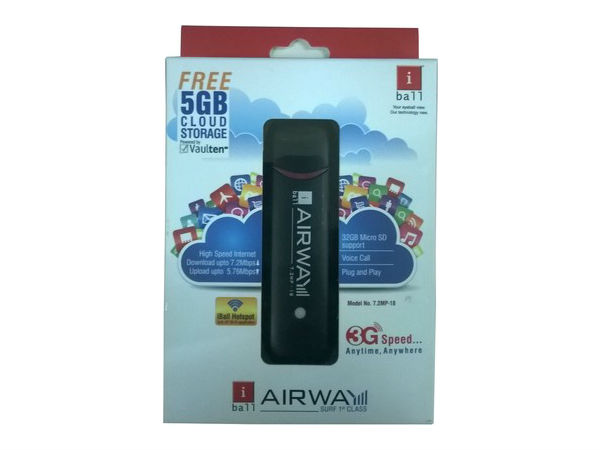 iBall Airway 7.2MP-18 7.2 Mbps 3G Data Card