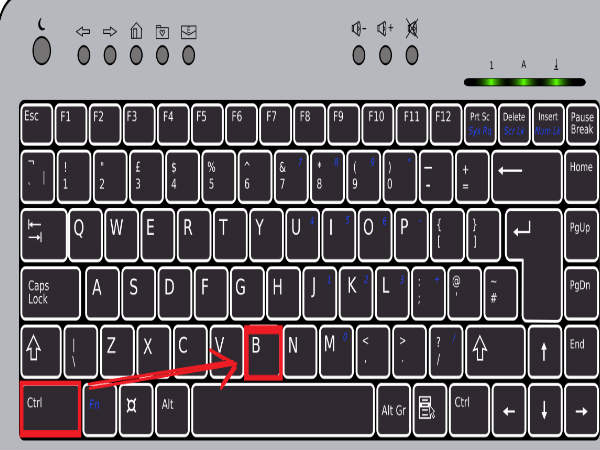 CTRL+B