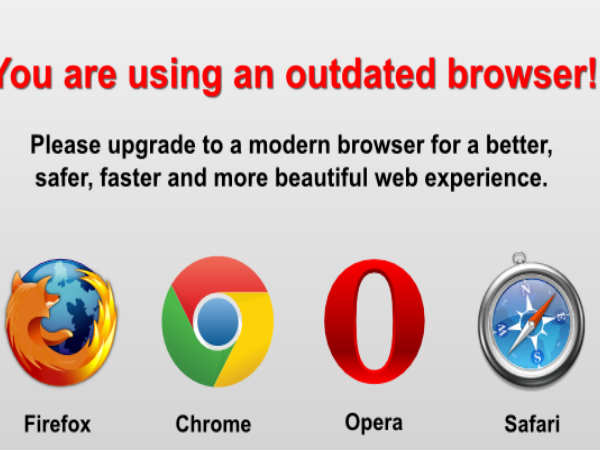 ಬ್ರೌಸರ್ ಅಪ್‌ಡೇಟ್ ಮಾಡಿ