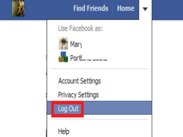 ಬಳಕೆಯ ನಂತರ ಸೈನ್ ಔಟ್ ಮಾಡಿ