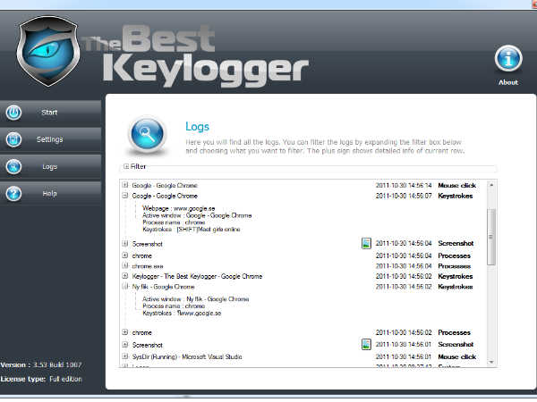 ಕೀಲಾಗರ್ ಬಳಸಿ