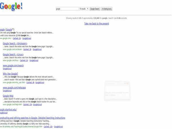 ಗೂಗಲ್ 1998 ನಲ್ಲಿ ಗೂಗಲ್ 1998 ನಲ್ಲಿ