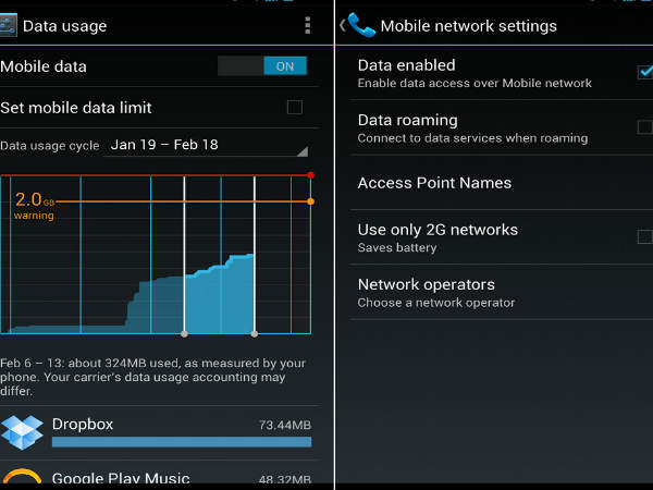 ಮೊಬೈಲ್ ಡೇಟಾ ನಿಷ್ಕ್ರಿಯಗೊಳಿಸಿ ಮೊಬೈಲ್ ಡೇಟಾ ನಿಷ್ಕ್ರಿಯಗೊಳಿಸಿ