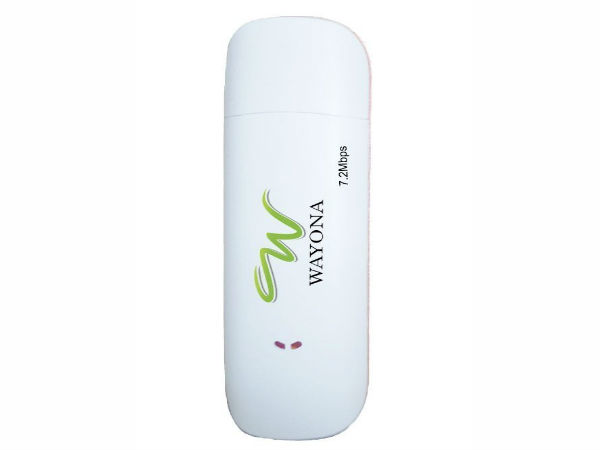 Flat 50% Off On Wayona W319H 7.2 Mbps USB Data Card with Soft Wifi Flat 50% Off On Wayona W319H 7.2 Mbps USB Data Card with Soft Wifi