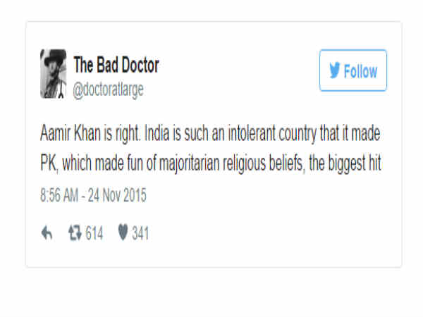 ಅಮೀರ್ ಹೇಳಿಕೆಗೆ ಟ್ವಿಟ್ಟರ್ ದಾಳಿ