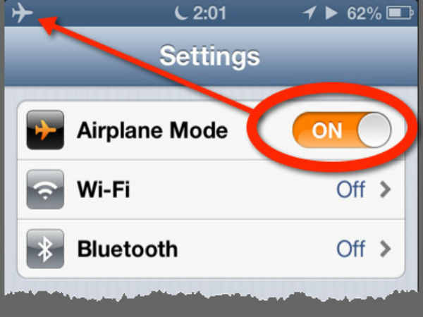ಏರ್‌ಪ್ಲೇನ್ ಮೋಡ್‌ನಲ್ಲಿರಿಸುವುದರಿಂದ ಟ್ರ್ಯಾಕ್ ಆಗುವುದರಿಂದ ತಪ್ಪಿಸಬಹುದು