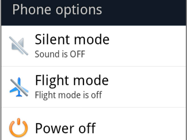 ಫೋನ್‌ ಏರೊಪ್ಲೇನ್ ಮೋಡ್ ಆನ್‌