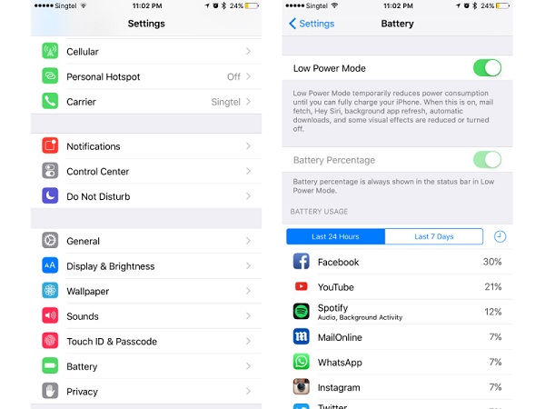 Low Power Mode Low Power Mode