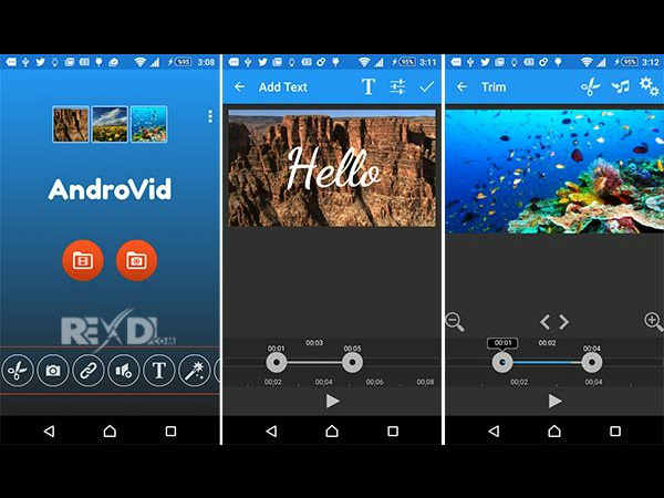 ಆಂಡ್ರಾವಿಡ್‌ ವೀಡಿಯೋ ಎಡಿಟರ್‌ (AndroVid – Video Editor)