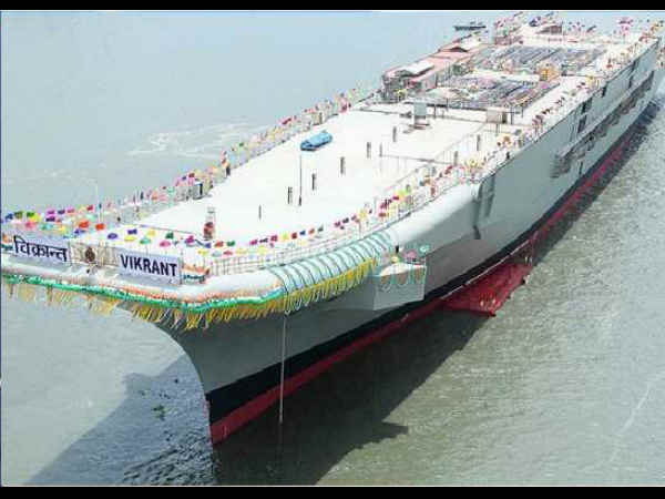INS Vikrant Undocked INS Vikrant Undocked