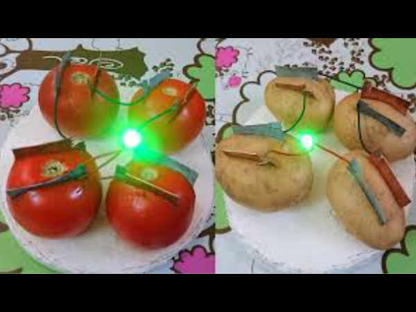 ಟೊಮೊಟೊ/ ಆಲೂಗೆಡ್ಡೆಯಿಂದ ವಿದ್ಯುತ್ ತಯಾರಿಸುವುದು ಹೇಗೆ? ಟೊಮೊಟೊ/ ಆಲೂಗೆಡ್ಡೆಯಿಂದ ವಿದ್ಯುತ್ ತಯಾರಿಸುವುದು ಹೇಗೆ?