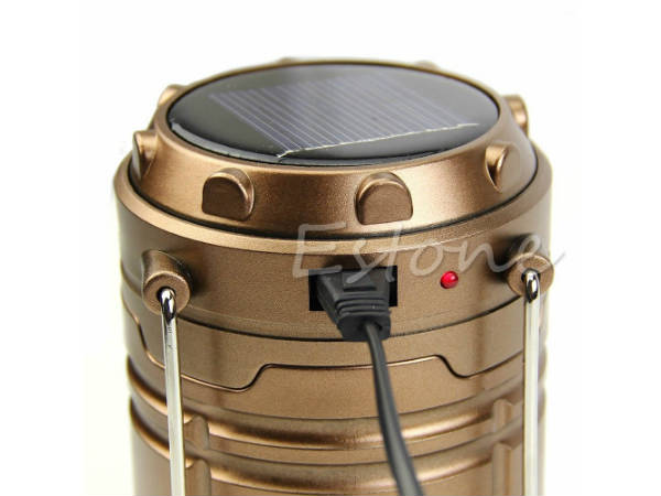 Solar LED Emergency Light + USB Mobile Charger