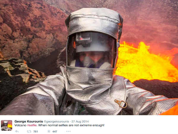 ಜ್ವಾಲಾಮುಖಿ ಸೆಲ್ಫಿ