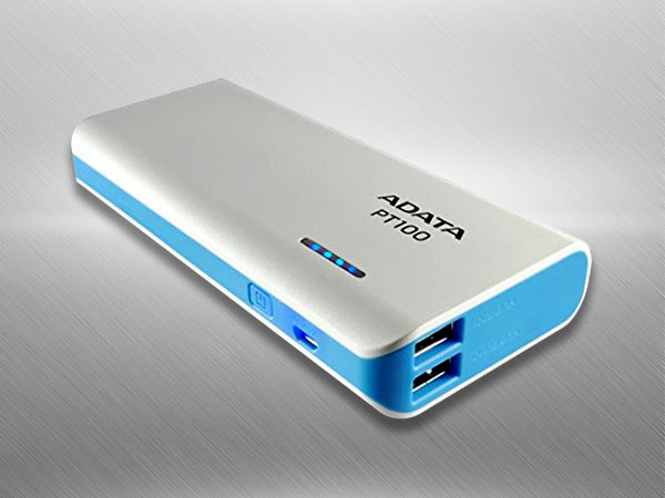  ADATA PT100 10000mAH ಪವರ್‌ ಬ್ಯಾಂಕ್‌  (ಬಿಳಿ-ನೀಲಿ)