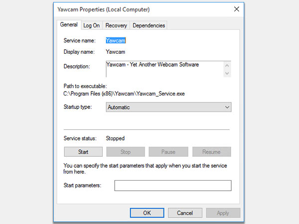 Yawcam  ಇನ್‌ಸ್ಟಾಲ್‌ ಮಾಡಿ  