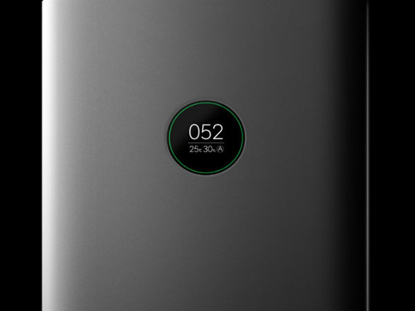 ಗಾಳಿಯ ಗುಣಮಟ್ಟವನ್ನು ತೋರಿಸಲು ಒ.ಎಲ್.ಇ.ಡಿ ಪರದೆ.