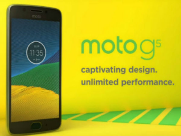 ಮೊಟೊ G5 ಪ್ರಮುಖ ಅಂಶಗಳು: 