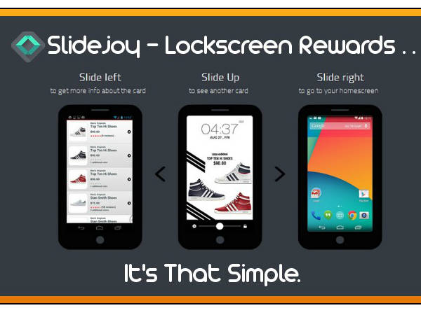 SlideJoy ಆಪ್ ಬಳಸಿ: