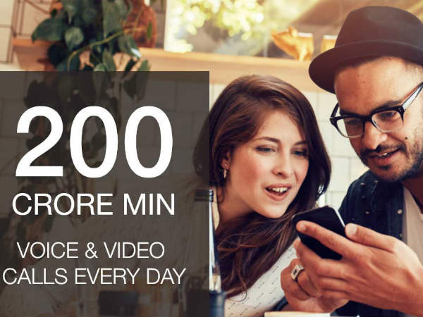 ಪ್ರತಿ ದಿನ 200 ಕೋಟಿ ನಿಮಿಷ ವಿಡಿಯೋ ಕಾಲ್: 
