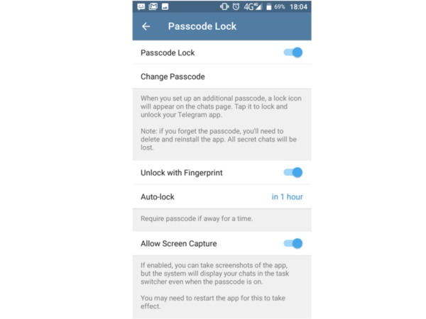 ಟೆಲಿಗ್ರಾಮ್ ಲಾಕ್ ಮಾಡಿ ಟೆಲಿಗ್ರಾಮ್ ಲಾಕ್ ಮಾಡಿ