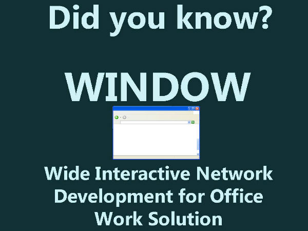 ವಿಂಡೋಸ್: