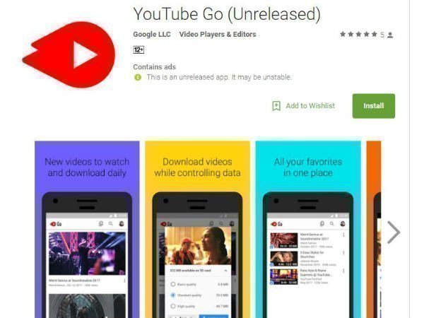 ಯೂಟ್ಯೂಬ್ ಗೋ ಆಪ್ ಲಾಂಚ್: ಗೂಗಲ್ ನ ಹೊಸ ಪ್ರಯೋಗ ಯೂಟ್ಯೂಬ್ ಗೋ ಆಪ್ ಲಾಂಚ್: ಗೂಗಲ್ ನ ಹೊಸ ಪ್ರಯೋಗ