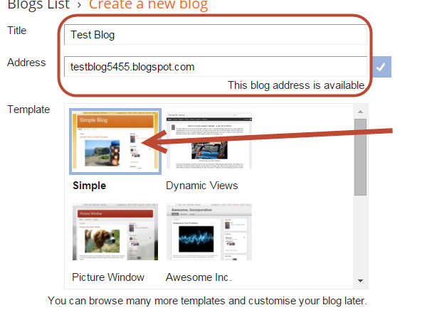 CREATE BLOG ಮೇಲೆ ಕ್ಲಿಕ್ ಮಾಡಿ.!!