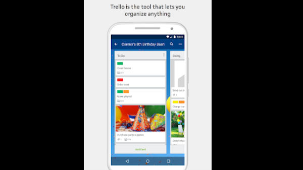 10. ಟ್ರೆಲ್ಲೋ – ನಿಮ್ಮ ಕೆಲಸಗಳನ್ನು ಸುಲಭದಲ್ಲಿ ನಿಭಾಯಿಸಿ