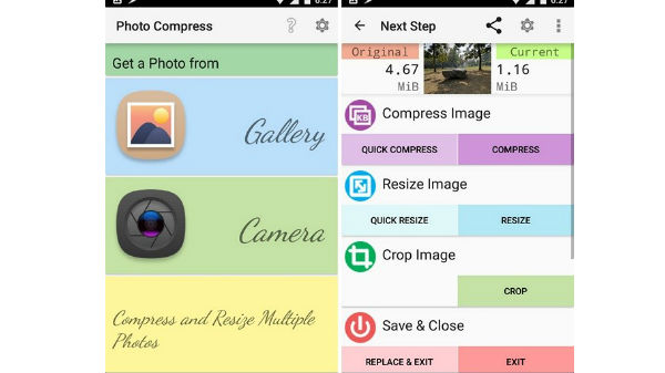 2) ಚಿತ್ರವನ್ನು ಕುಗ್ಗಿಸುವಿಕೆ (Image Compress):