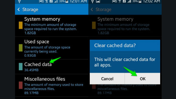 2. ಕ್ಯಾಷೆ ಡೇಟಾ ಡಿಲೀಟ್ ಮಾಡಿ 2. ಕ್ಯಾಷೆ ಡೇಟಾ ಡಿಲೀಟ್ ಮಾಡಿ