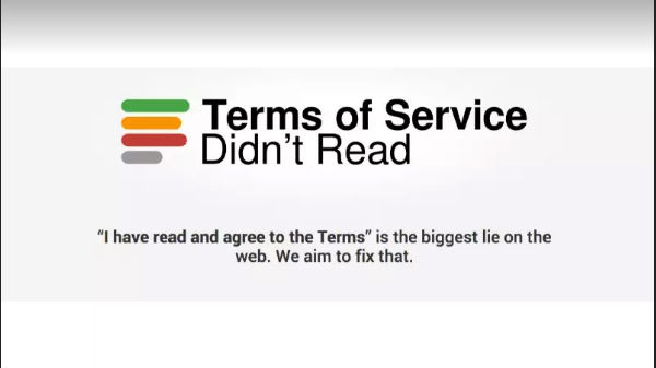 12. ಸೇವೆಯ ಷರತ್ತುಗಳು: ಡಿಡ್‌ನಾಟ್‌ ರೀಡ್‌ (Terms Of service: Didn't Read)
