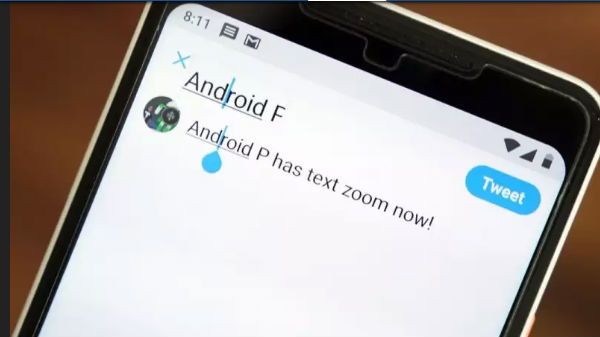ಆಪಲ್ ಐಫೋನ್ ನಲ್ಲಿರುವಂತೆ ಟೆಕ್ಸ್ಟ್ ಝೂಮಿಂಗ್ ಟೂಲ್ ಇರುತ್ತದೆ. ಆಪಲ್ ಐಫೋನ್ ನಲ್ಲಿರುವಂತೆ ಟೆಕ್ಸ್ಟ್ ಝೂಮಿಂಗ್ ಟೂಲ್ ಇರುತ್ತದೆ.