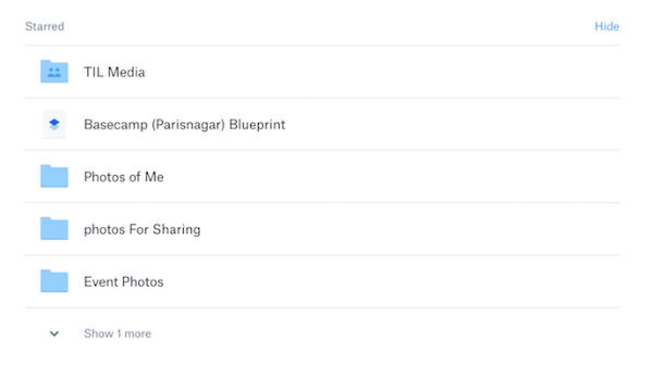 5. ವೇಗದ ಆಕ್ಸಿಸ್ ಆಗಿ ಮಹತ್ವದ ಫೋಲ್ಡರ್ ಗಳನ್ನು ಸ್ಟಾರ್ ಮಾಡಿ ಗುರುತಿಸಿಟ್ಟುಕೊಳ್ಳುವಿಕೆ 