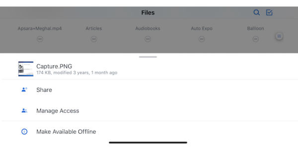 6. ಆಫ್ ಲೈನ್ ಬಳಕೆಗಾಗಿ ಫೈಲ್ ಗಳನ್ನು ಸೇವ್ ಮಾಡುವುದು 