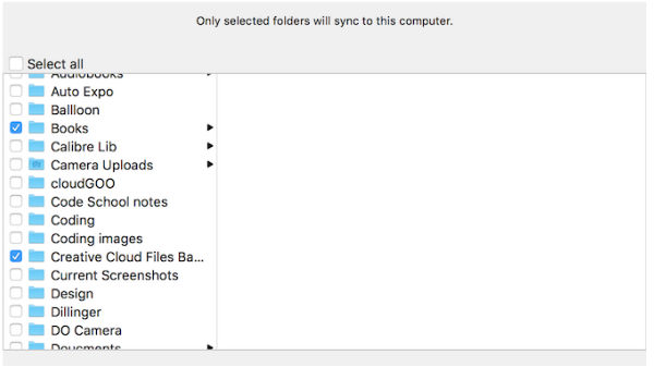 7. ಸ್ಟೋರೇಜ್ ಜಾಗ ಉಳಿಸಲು ಸಲೆಕ್ಟೀವ್ ಸಿಂಕ್ ಆಯ್ಕೆಯನ್ನು ಬಳಸುವಿಕೆ 