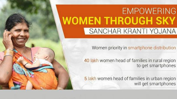 ಮಹಿಳೆಯರಿಗೆ 45 ಲಕ್ಷ ಸ್ಮಾರ್ಟ್‌ಫೋನ್‌