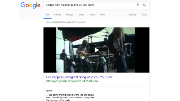 ಗೂಗಲ್ ಲಿರಿಕ್ಸ್ 