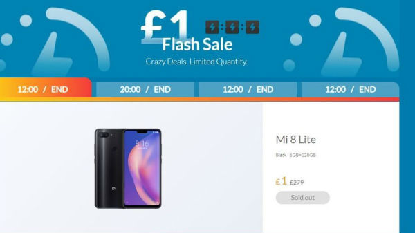 ಇಂಗ್ಲೆಂಡ್‌ನಲ್ಲಿ ಶಿಯೋಮಿ ಫ್ಲಾಶ್‌ಸೇಲ್! 