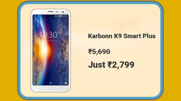 Karbonn K9 Smart Plus At Rs. 2,799 Karbonn K9 Smart Plus At Rs. 2,799