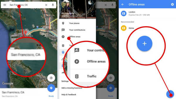 ಗೂಗಲ್ ಮ್ಯಾಪ್ ಆಫ್‌ಲೈನ್ 