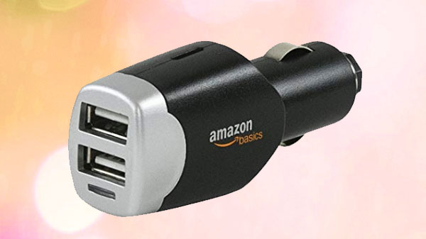 ಅಮೇಜಾನ್ ಬೇಸಿಕ್ಸ್ ಡುಯಲ್ ಯುಎಸ್ ಬಿ ಕಾರ್ ಚಾರ್ಜರ್:826 ರುಪಾಯಿ ರಿಯಾಯಿತಿ,449 ರುಪಾಯಿಗೆ ಲಭ್ಯ