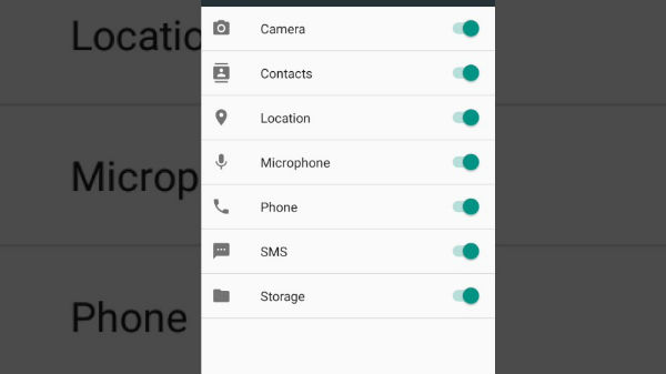 ಆಪ್ಸ್ ಪರ್ಮಿಶನ್‌