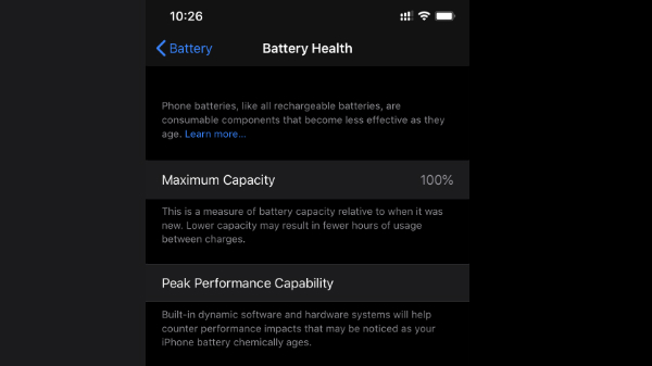 ಗರಿಷ್ಟ ಬ್ಯಾಟರಿ ಕೆಪಾಸಿಟಿ ಅಂದರೆ ಏನು?