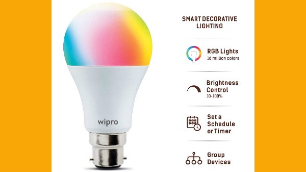 ವಿಪ್ರೋ ವೈ-ಫೈ ಅನೇಬಲ್ಡ್ ಸ್ಮಾರ್ಟ್ LED ಬಲ್ಬ್ B22 9-ವ್ಯಾಟ್ ವಿಪ್ರೋ ವೈ-ಫೈ ಅನೇಬಲ್ಡ್ ಸ್ಮಾರ್ಟ್ LED ಬಲ್ಬ್ B22 9-ವ್ಯಾಟ್