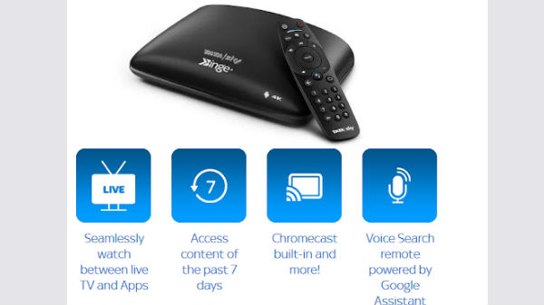 ಟಾಟಾಸ್ಕೈ ಬಿಂಜ್‌ ಪ್ಲಸ್‌ ಸೌಲಭ್ಯಗಳು