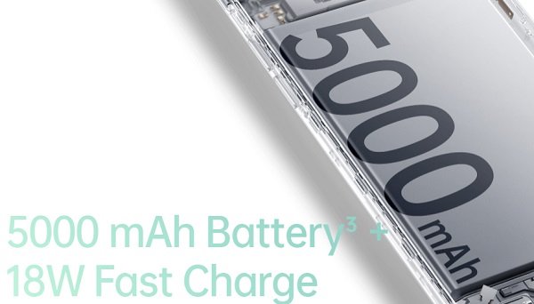 5000mAh ಬ್ಯಾಟರಿ