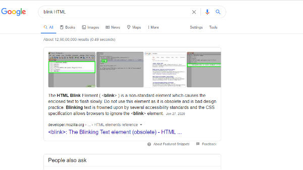 ಮಿನುಗುವ HTML