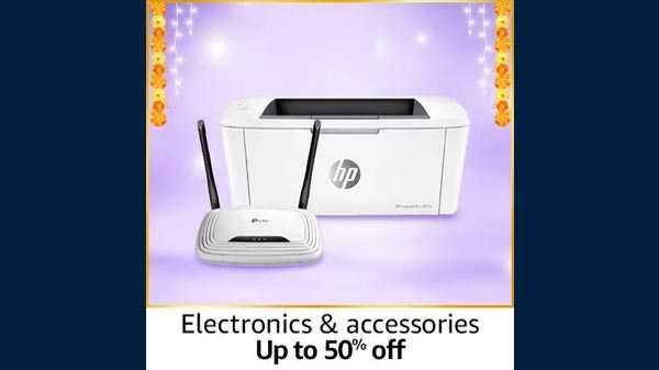 ಎಲೆಕ್ಟ್ರಾನಿಕ್ ಮತ್ತು ಆಕ್ಸಸರೀಸ್ ಗಳಿಗೆ 50% ದ ವರೆಗೆ ರಿಯಾಯಿತಿ 