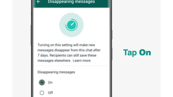 ಮೆಸೇಜ್ ಡಿಸ್‌ಅಪಿಯರ್ ಅನ್ನು ಸಕ್ರಿಯಗೊಳಿಸುವುದು ಹೇಗೆ?