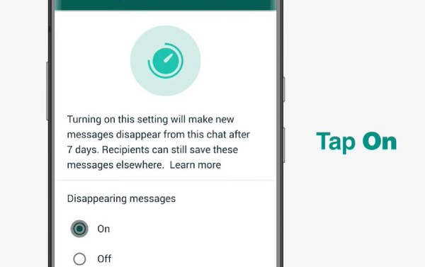 ವಾಟ್ಸಾಪ್‌ನಲ್ಲಿ ಮೆಸೇಜ್‌ ಡಿಸ್‌ಅಪಿಯರಿಂಗ್ ಫೀಚರ್ಸ್‌ ಅನ್ನು ಸಕ್ರಿಯಗೊಳಿಸುವುದು ಹೇಗೆ?